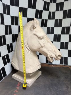 Garden decor granite horse head sculpture