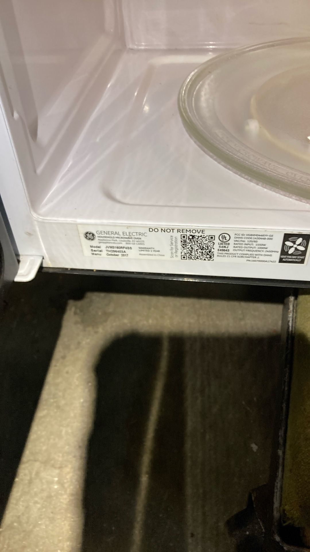 Brand New 8 Year Old Microwave Oven By G E