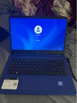 HP Blue 14” Laptop - Intel Celeron, 4GB RAM, 128GB SSD, Windows 11 - Excellent Condition - $320 Open Box - Charger Included