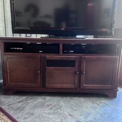 Nice Wooden Entertainment Center Television Cabinet Stand