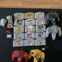 Nintendo 64 Games And Controllers 