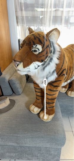Large Tiger Stuffed Animal Plush Toy (Hansa)