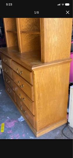 Free Oak dresser/china Cabinet