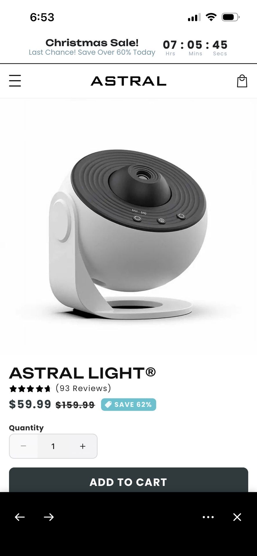 Space Projector For Bedroom