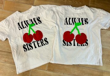 Always Sisters Cherry Graphic T-Shirt Set of 2