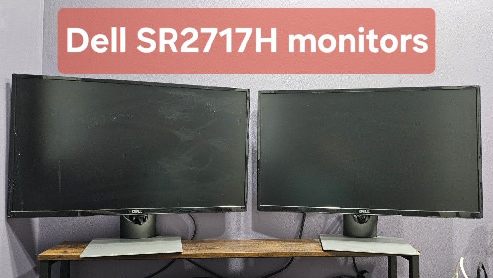 Dell 27" Monitors SR2717H (2 Sold Together)