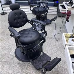 💈 Black Reclining Barber Chairs 💈