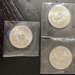 3 Walking Liberty Silver Pieces From 2016 