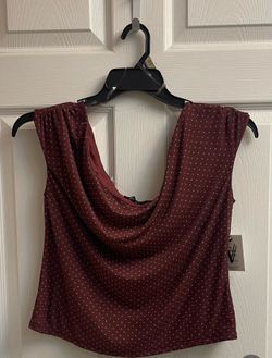 Brand new burgundy mesh top size 1X