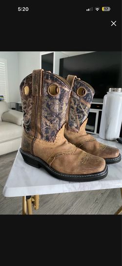 Leather Cowboy Boots Size 2