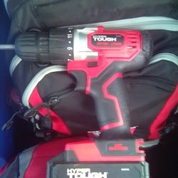 Hyper Tough Cordless 20 Volt Drill With Battery And Charger
