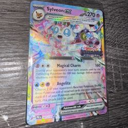Prismatic Evolutions Promo: Sylveon Ex Stamped Pokemon RARE