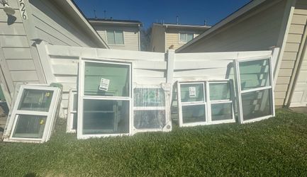 6 New Single Hung windows several sizes for Sale $700.00