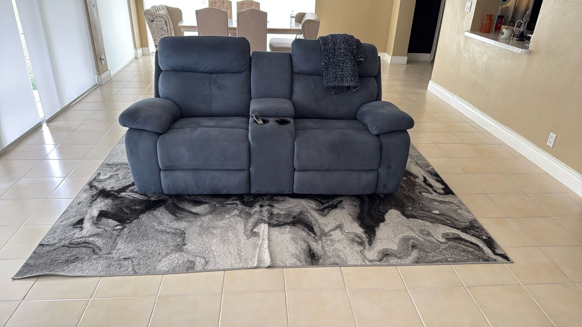 Soft and comfortable reclining couch