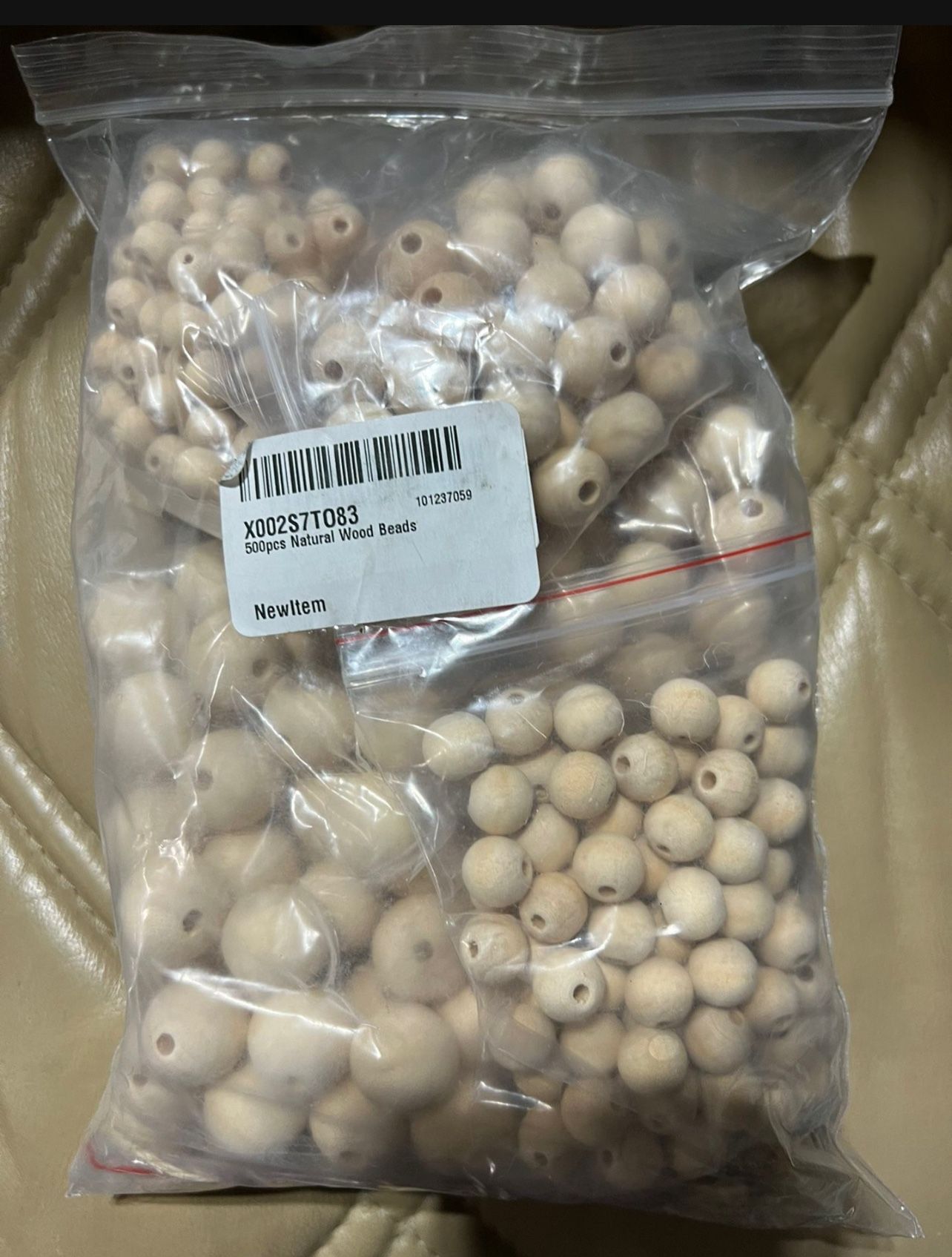 500 Pieces natural wood beads