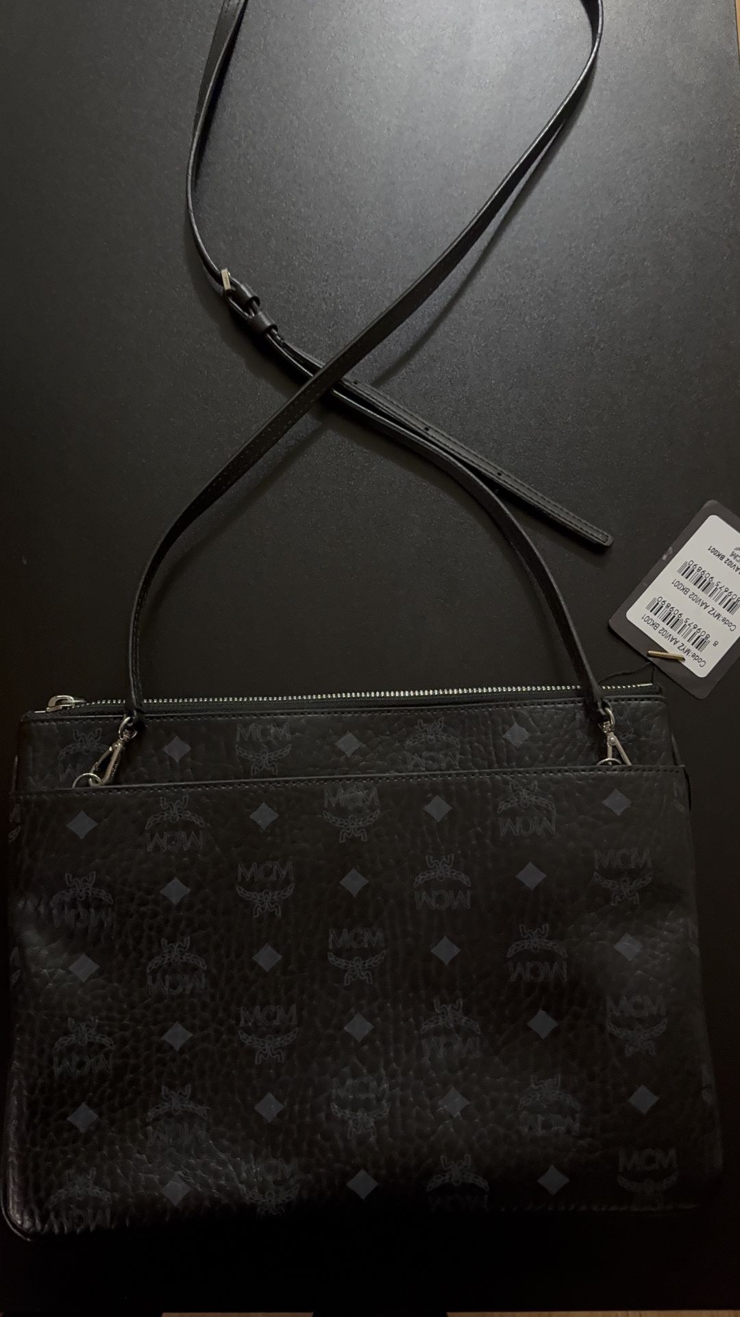 MCM Crossbody Pouch In Visetos Original