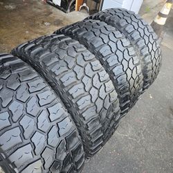 4 used tires Lt35x12.50r22 Americus Ruged MT $320.00