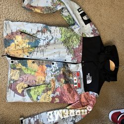 Supremely North Face Map Windbreaker Jacket