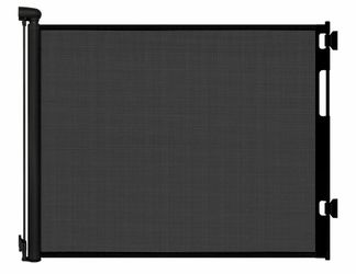 Retractable Baby Gate for Stairs and Doorways, 55" Wide x 33" Tall Mesh
