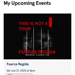Fuerza Regida Tickets 