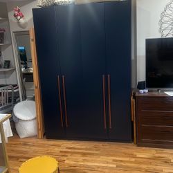 Gramercy 2 Section Free Standing Wardrobe