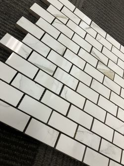 Mosaic Marmo Calacatta Gold Staggered Polished