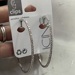 Brand New Hoop Earrings (clip) 