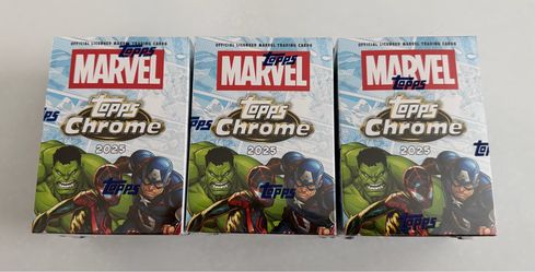 2025 Topps Chrome Marvel Comics Blaster Box NEW/SEALED x3