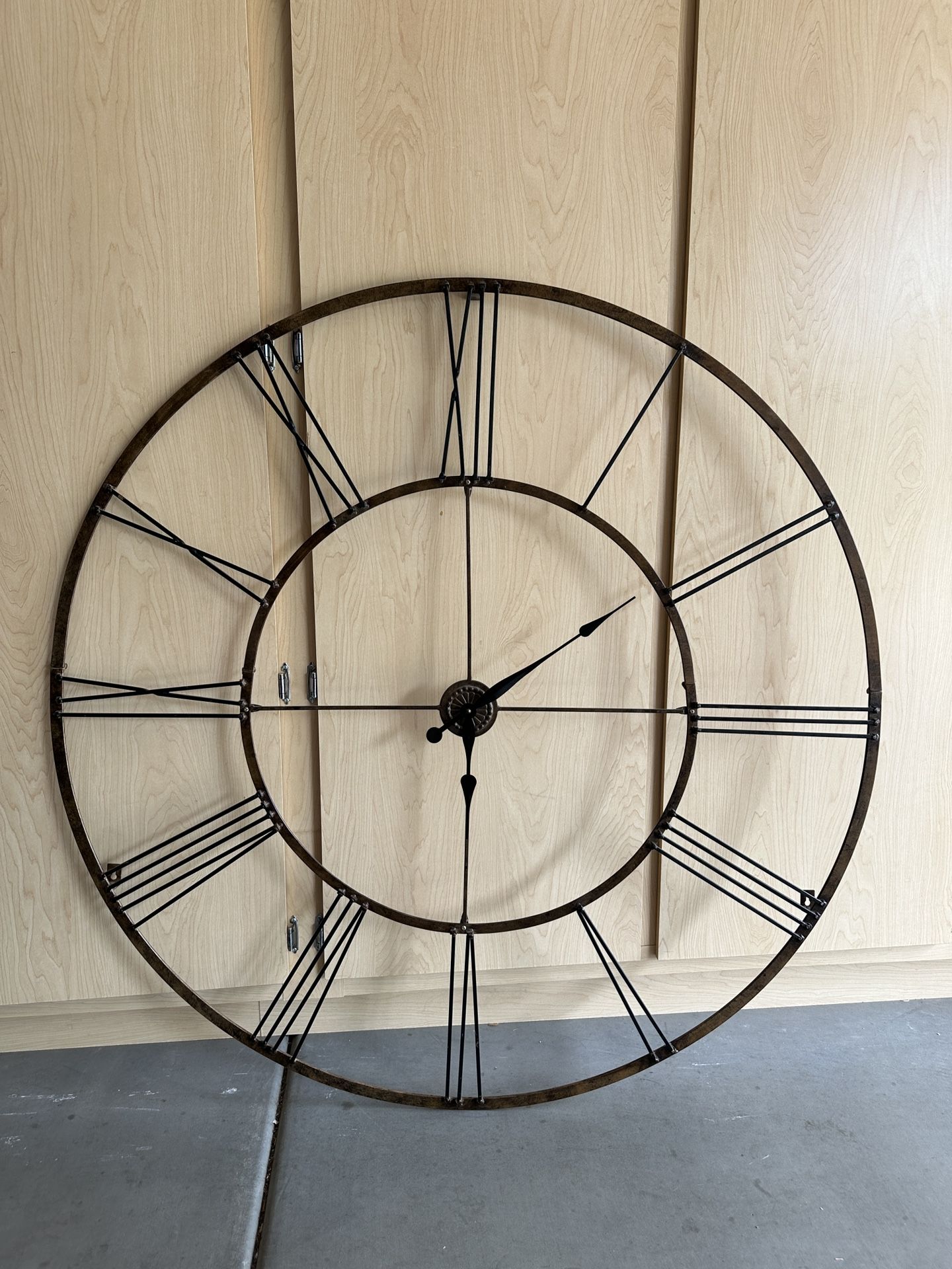 Metal Clock For Hanging On The Wall