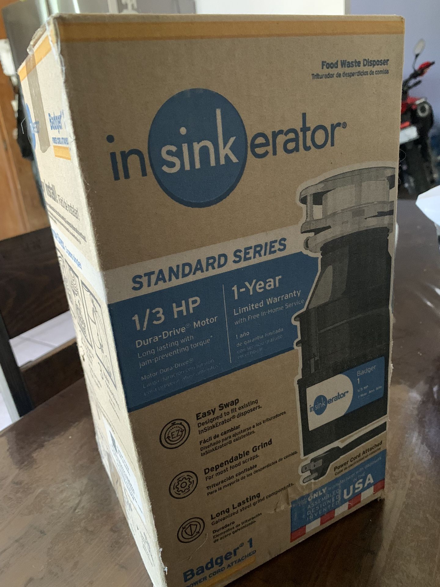In Sink Erator Badger 1 New Garbage Disposal