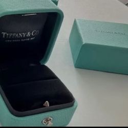 Tiffany & Co Engagement Ring Gift Box + Outer Box + Folder +ribbons+shopping bag