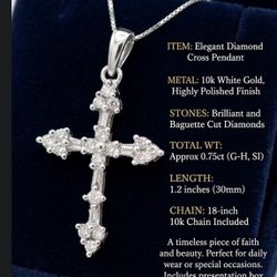 Cross Gold Pendant 