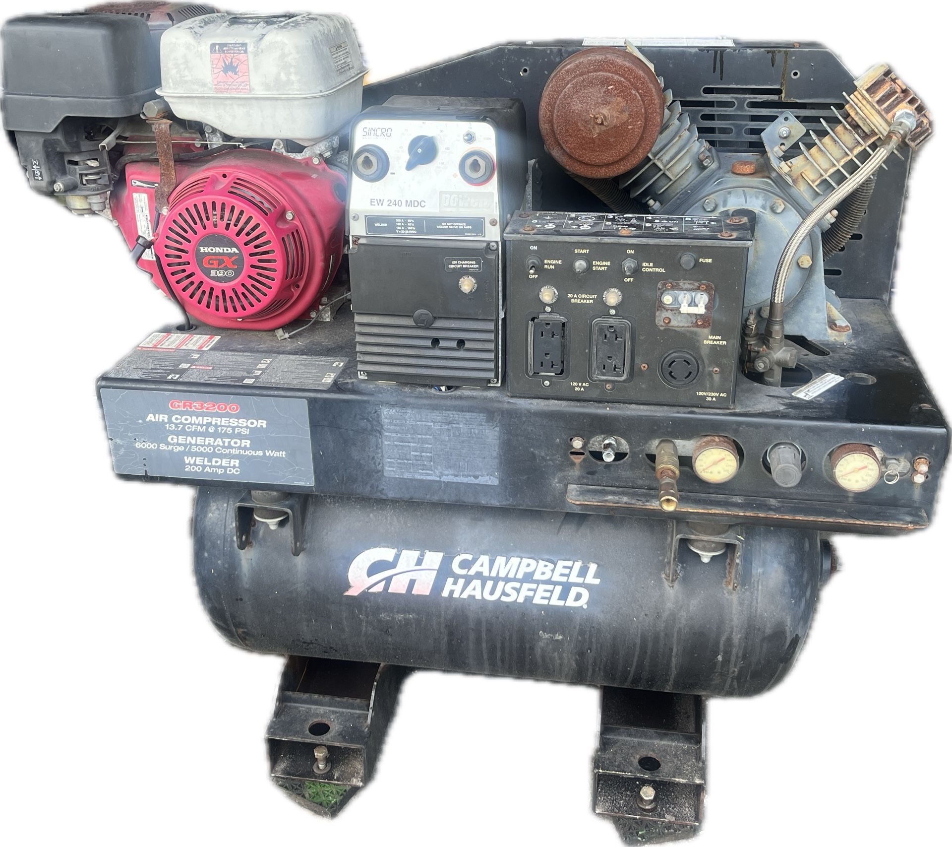 All In One Air Compressor, Generator And Welder