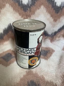 Micheal Jordan Upper Deck NBA Finals Shot June 14, 1998 Can 5 Of 6