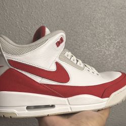 Jordan 3 Tinker White University Red Size 12 