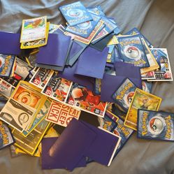 Whole Bunch If Pokemon And Soccer Cards