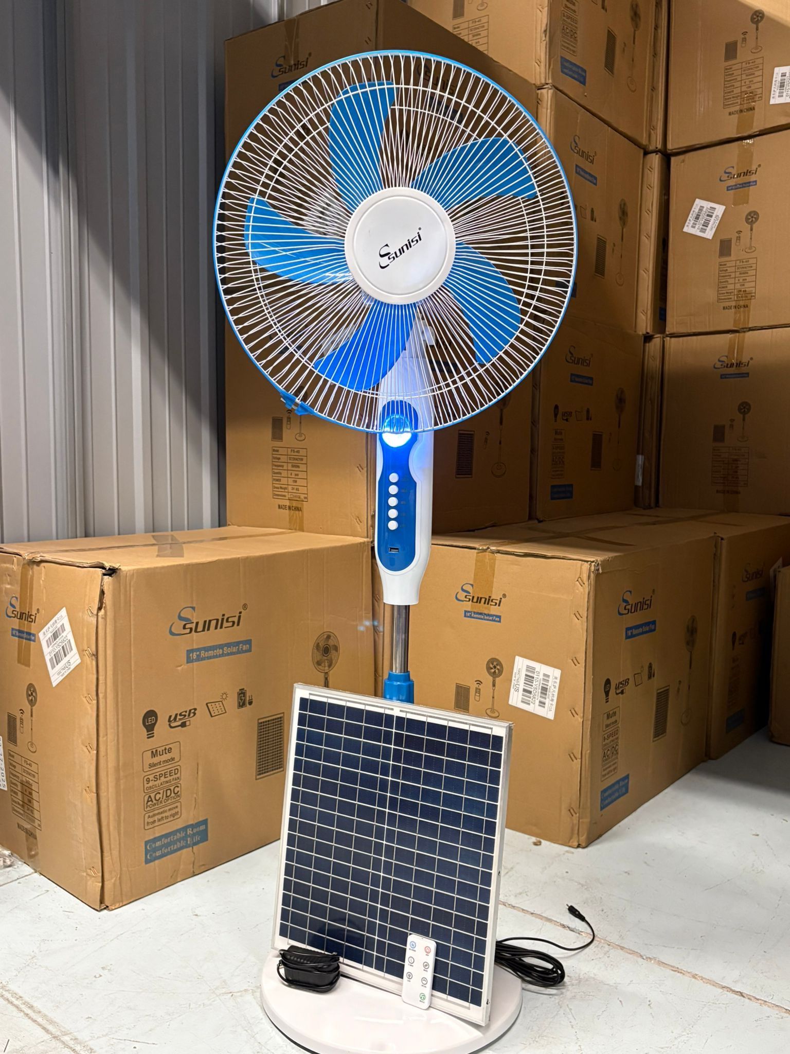 New Rechargeable Solar Fans! βοΈ With Remote Control! π± Delivery Available