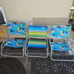 3 RIO SAND BEACH CHAIRS $25 each