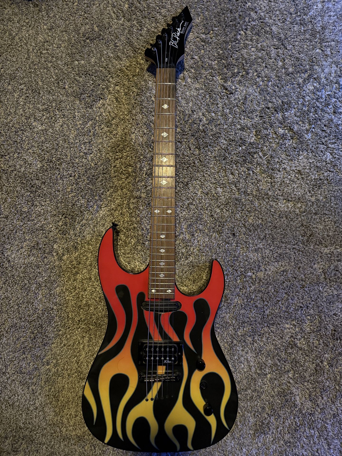 B.C. Rich 2003 ASM Body Art Collection- Torchy (Limited Edition) - Flames