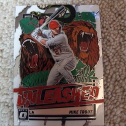 Mike Trout Unleashed Optic Card 2021