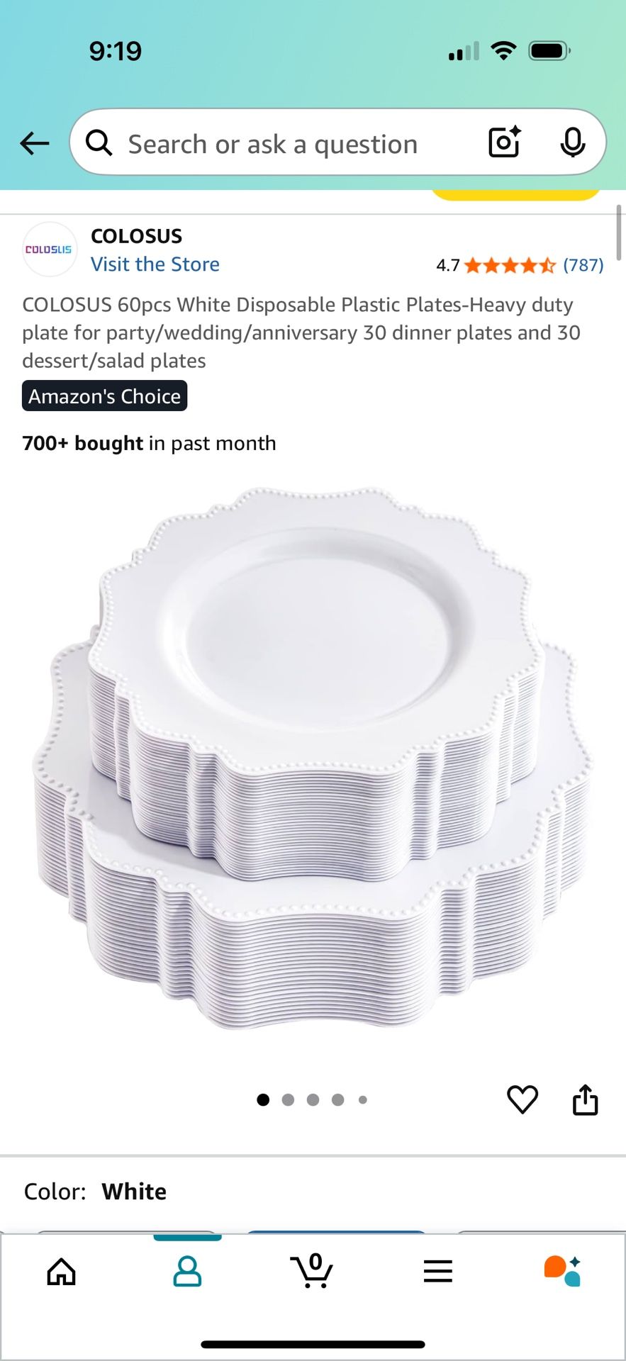 Wedding-disposable Plates QTY:120