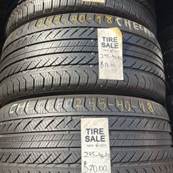 245/40/18 (4) Continental Installed 