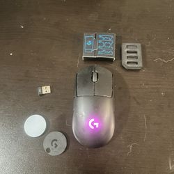 Logitech G PRO Wireless Mouse + Dongle + Extras