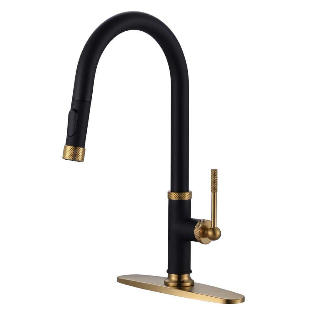 Single Handle Pull Down Sprayer Kitchen Faucet : 122.98