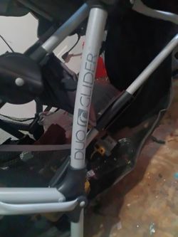 2 double strollers
