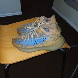 Brand: Eazy's Designer Sneekers Light Brown And Light Blue Knit Size 10 Mens