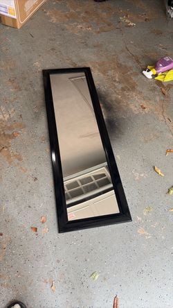 Full Length Wall Mirror Black Frame