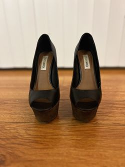 Steve Madden Black Platform Heels