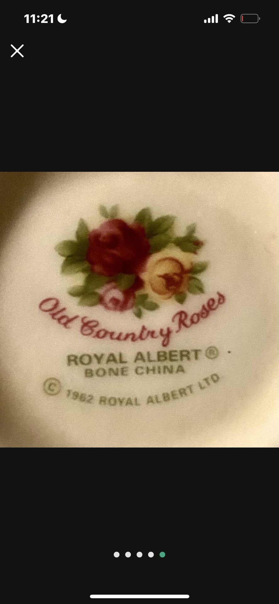 7 Piece Bone China 1962 made in England