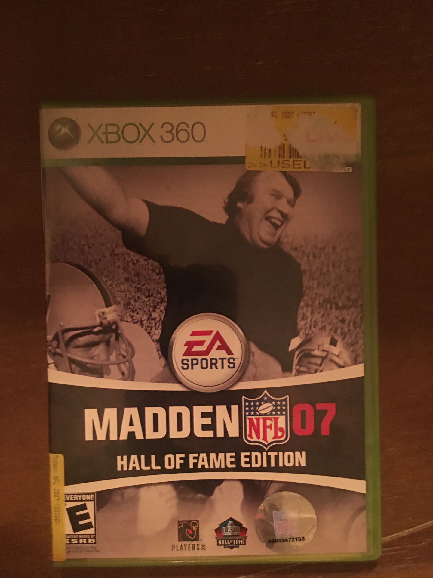 Xbox 360 madden 07 hall of fame edition